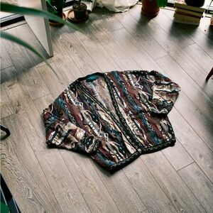 Vintage Tundra Canada Knit Cardigan (Coogi Style)